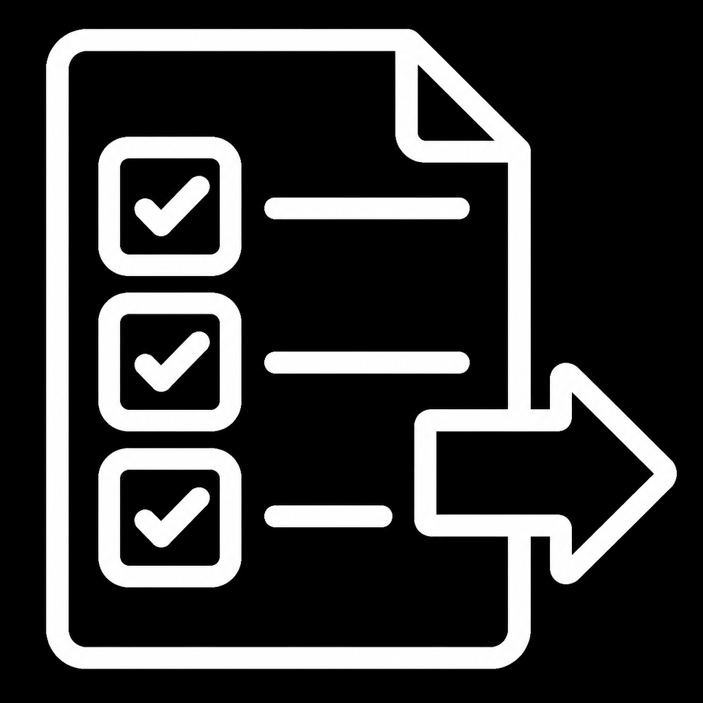 Easily auditable, export-ready outputs
